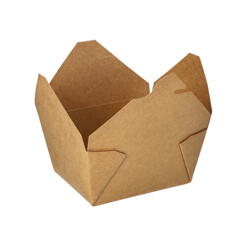 PAPSTAR Lunchboxen, Pappe "pure" 750 ml 6,4 cm x 9 cm x 11,3 cm braun