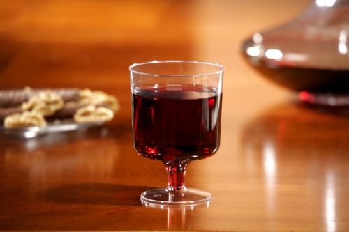 Starpak Stiel-Gläser für Rotwein, PS 0,2 l Ø 7,2 cm, 10 cm glasklar einteilig