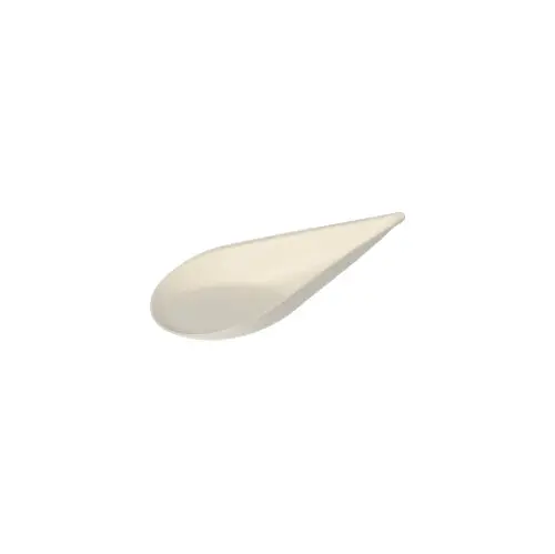 PAPSTAR Fingerfood - Teller, Zuckerrohr "pure" 10,5 cm x 5,7 cm weiß "Drop"