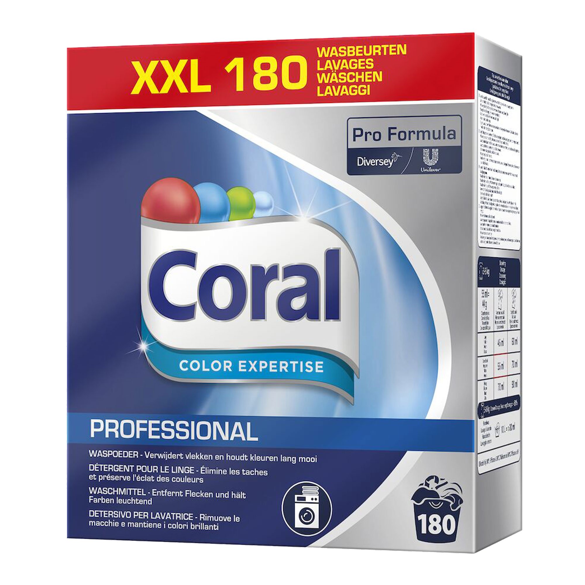 Coral Pro Formula Color Expertise Pulverwaschmittel, 180 Wl