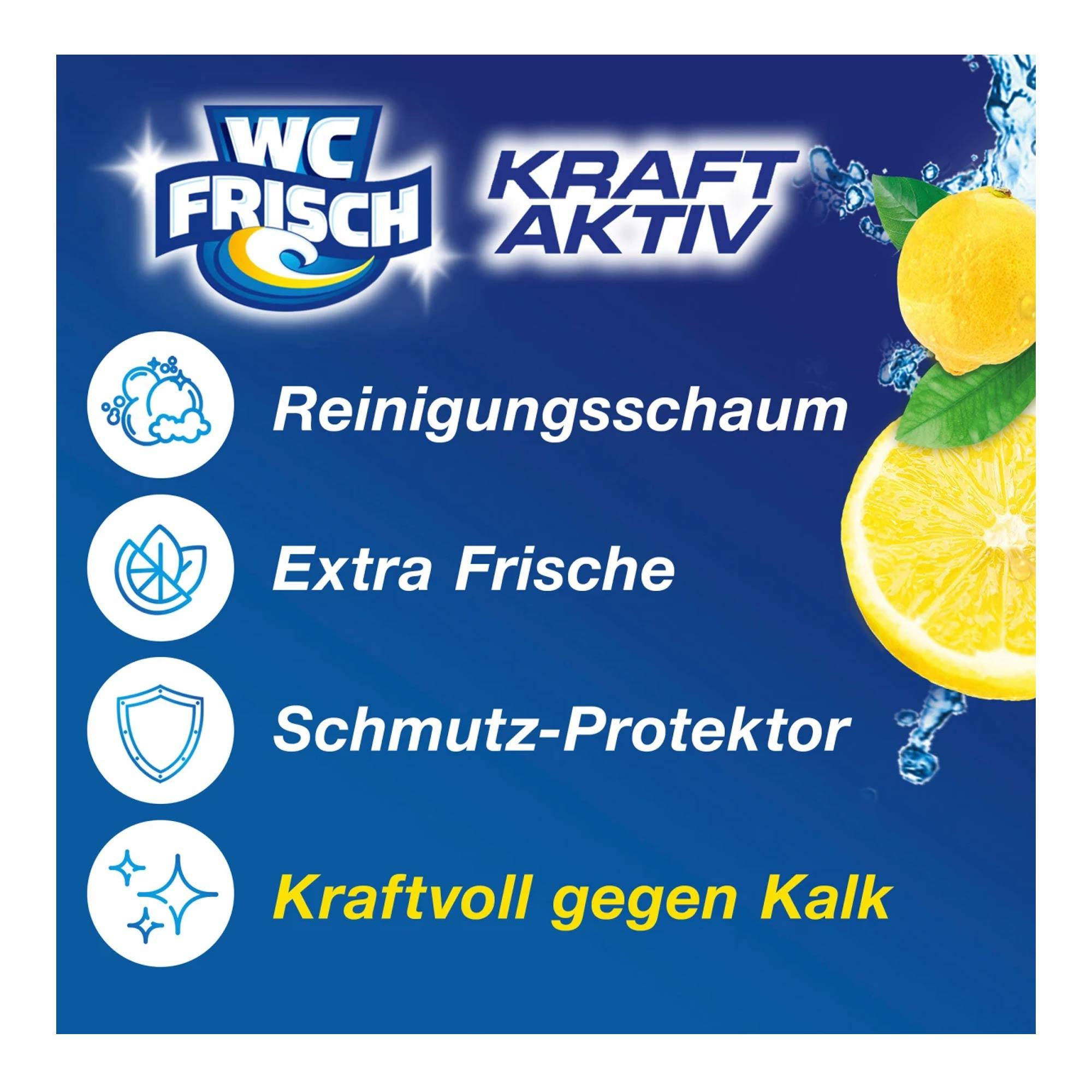 WC Frisch 3x Henkel WC Frisch Kraft Aktiv Lemon mit 4-facher  Aktivstoff-Kombinat WC-Reiniger
