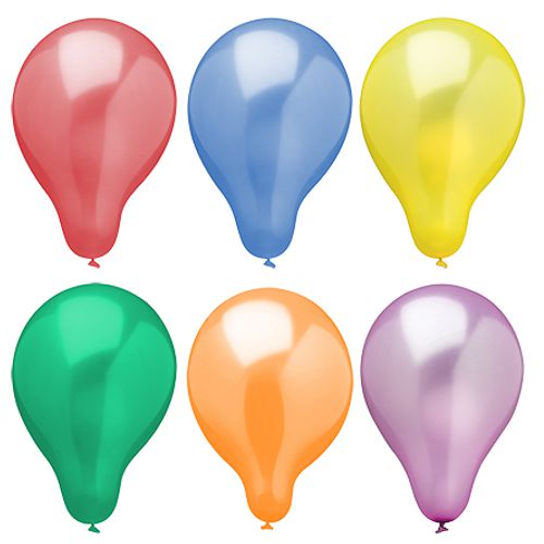 PAPSTAR Luftballons Ø 25 cm farbig sortiert "Metallic"