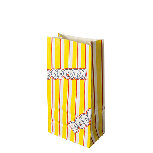 PAPSTAR Popcorn Tüten, Pergament-Ersatz 1,3 l 20,5 cm x 10,5 cm x 6 cm "Popcorn" fettdicht