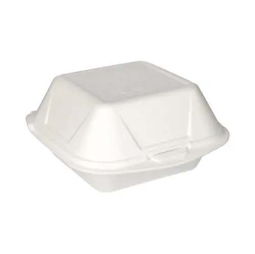 Starpak Hamburger-Boxen mit Klappdeckel, XPS 8 cm x 14,5 cm x 15,5 cm weiß