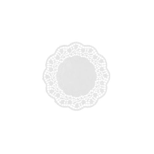 PAPSTAR Teller- und Tassendeckchen rund Ø 12 cm weiß