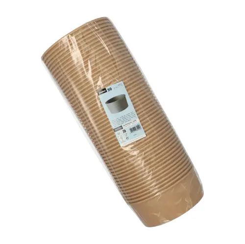 Starpak Salatschalen, Pappe rund 1300 ml Ø 18,4 cm, 7 cm braun