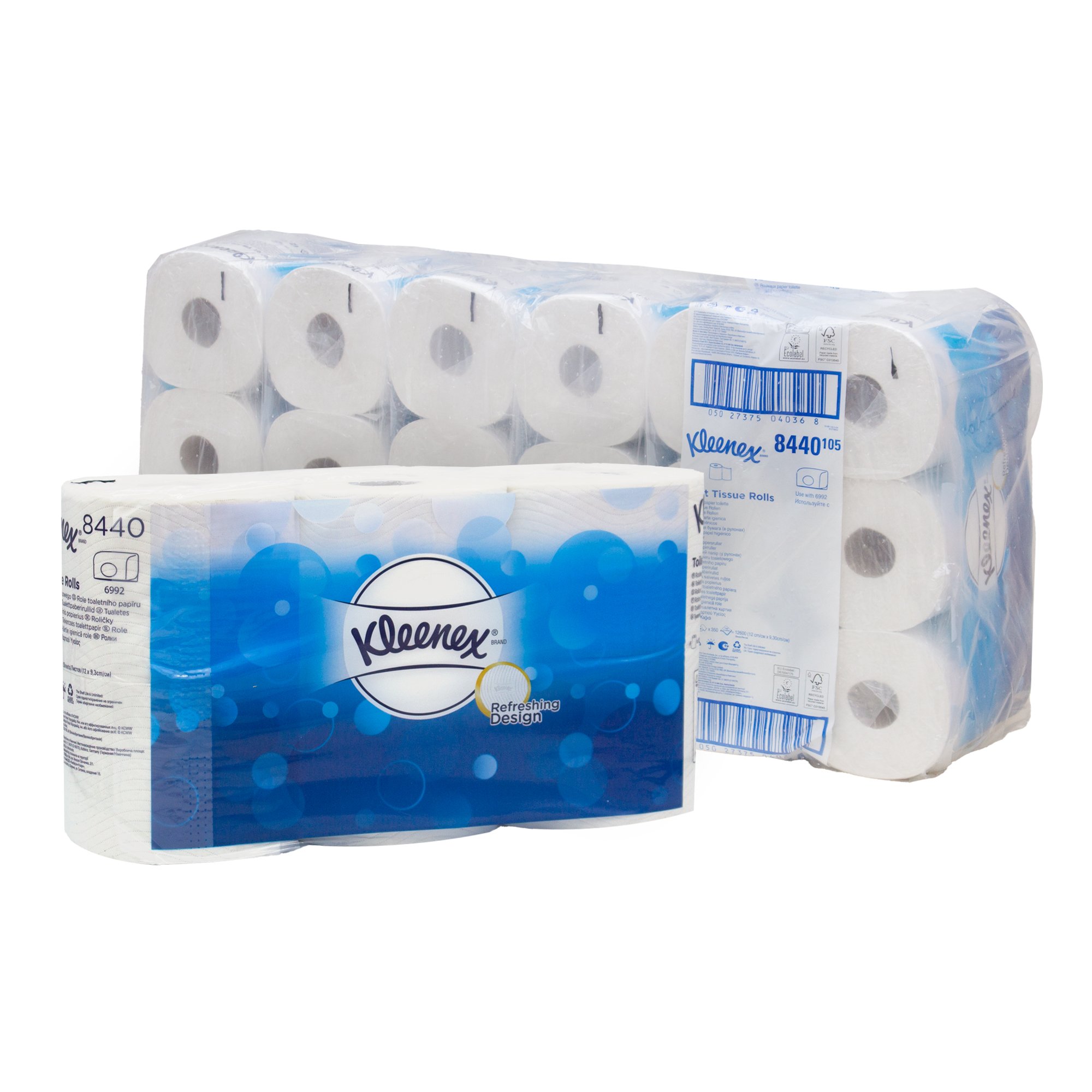 Kleenex 8440 Standard Toilettenpapier Recycling,weiß, 3-lagig, 350 Blatt