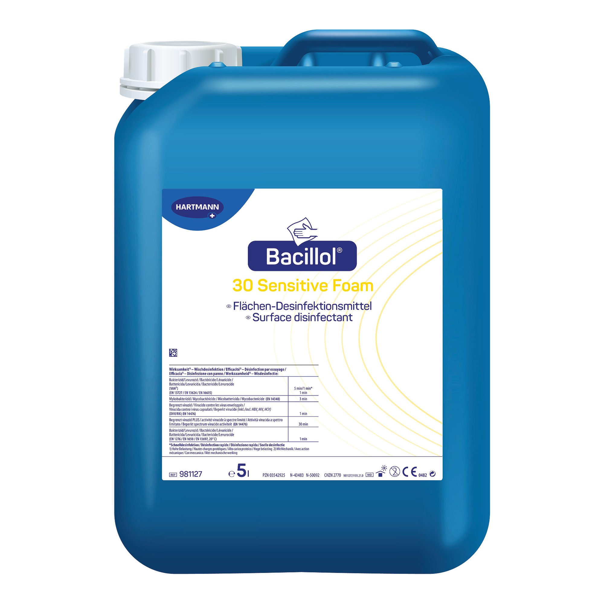 Sensitive Bode 30 Flaechenesinfektionsmittel Foam Bacillol