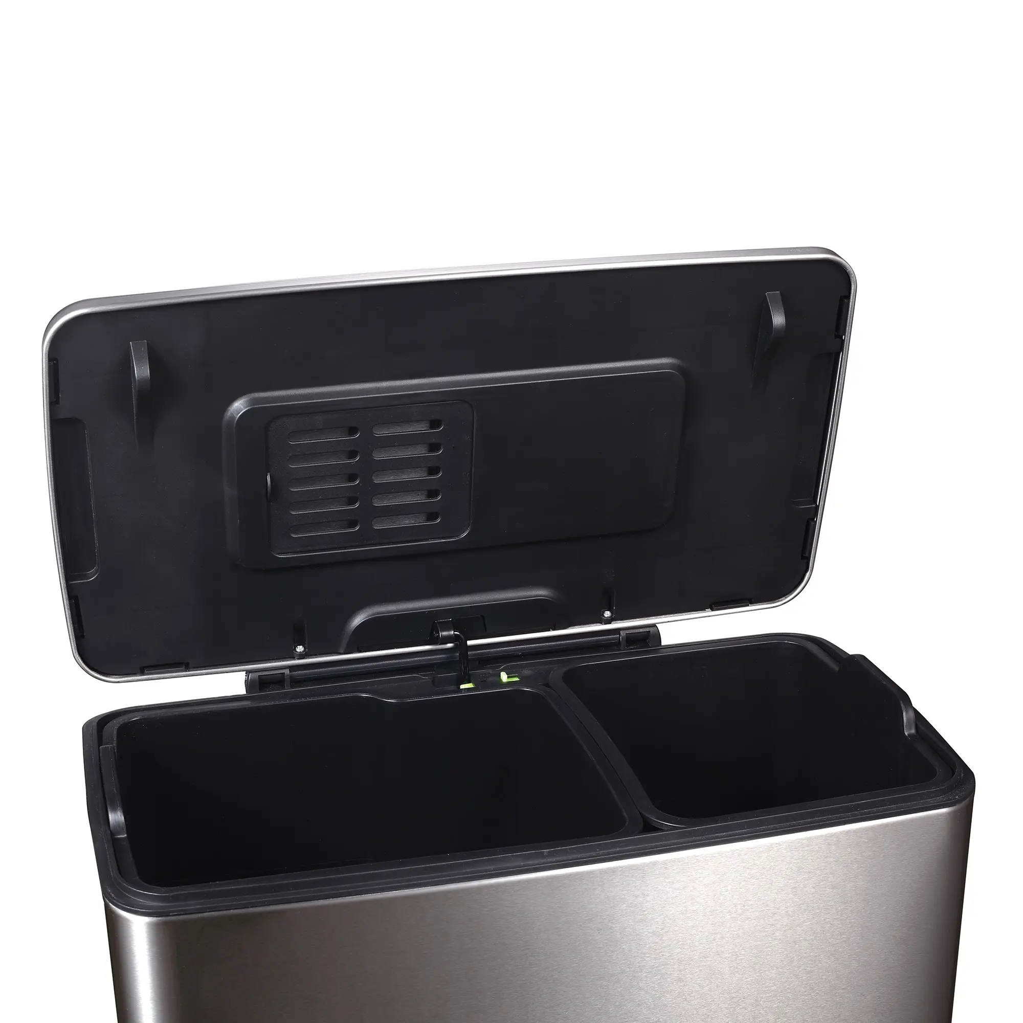 EKO E-Cube Recycling Tretmülltrenner  1x28 1x18 Liter Edelstahl matt,  Carbonfilter-Fach 31650248