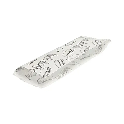 PAPSTAR Hot Dog-Tüten 21 cm x 8,5 cm weiß
