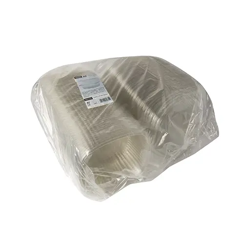 Starpak Feinkost- und Salatschalen mit Klappdeckel, R-PET oval 1500 ml 7,6 cm x 18,2 cm x 20,8 cm klar