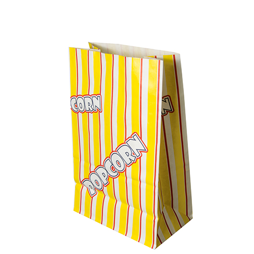 PAPSTAR Popcorn Tüten, Pergament-Ersatz 2,5 l 22 cm x 14 cm x 8 cm "Popcorn" fettdicht