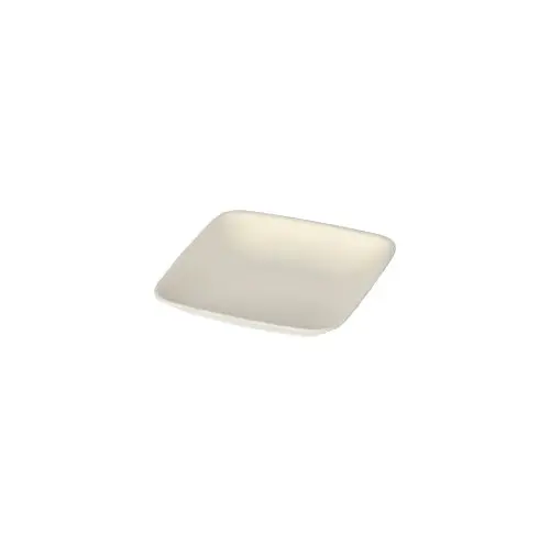 PAPSTAR Fingerfood - Teller, Zuckerrohr "pure" eckig 6,5 cm x 6,5 cm weiß