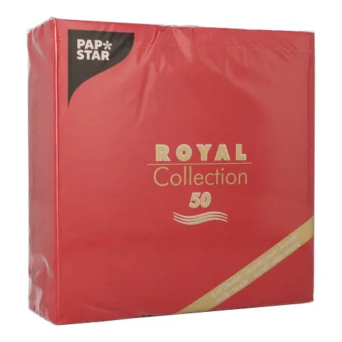 PAPSTAR Servietten "ROYAL Collection" 1/4-Falz 40 cm x 40 cm bordeaux