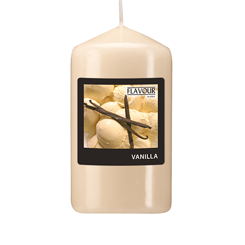 PAPSTAR "Flavour by GALA" Duft-Stumpenkerze Ø 58 mm, 110 mm creme - Vanilla