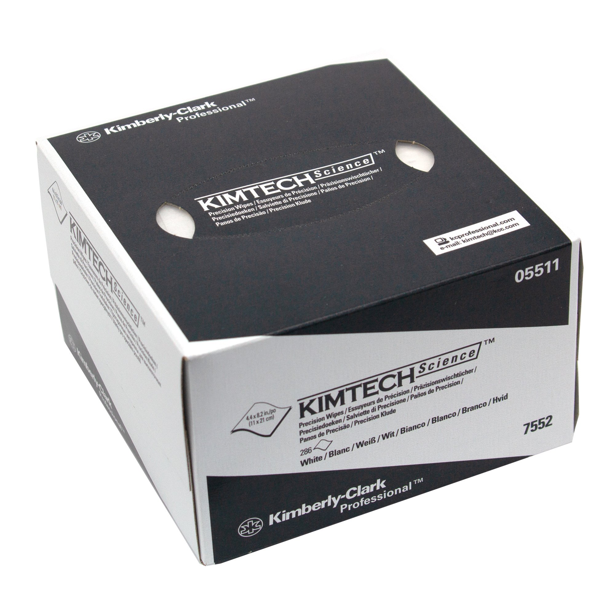 Kimtech Science 7552 Präzisionstücher weiß in der Zupfbox, 1-lagig, 11,2 x 20,8 cm, 8580 Tücher