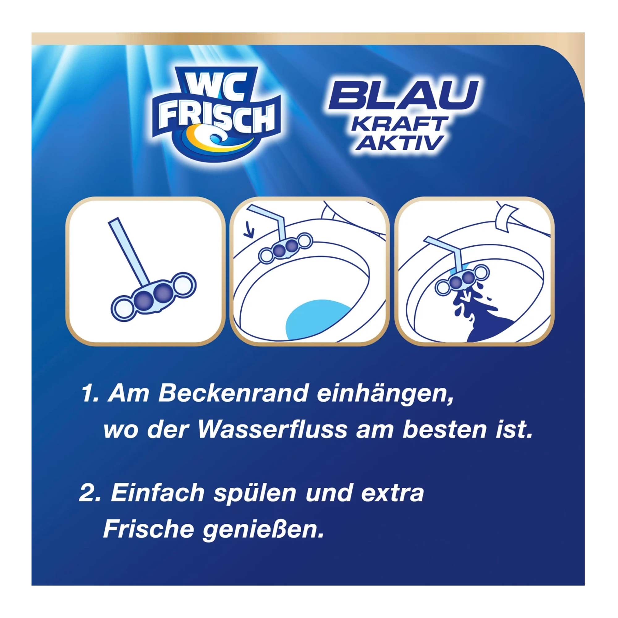 WC Frisch Duftspüler Blaukraft Aktiv Chlor Duo-Pack, 2 x 50 g