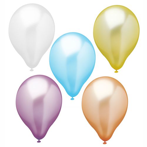 PAPSTAR Luftballons Ø 25 cm farbig sortiert "Pearly"