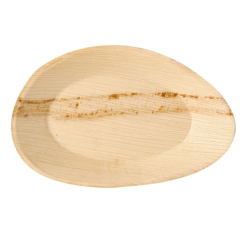 PAPSTAR Teller, Palmblatt "pure" oval 26 cm x 17 cm x 2,5 cm