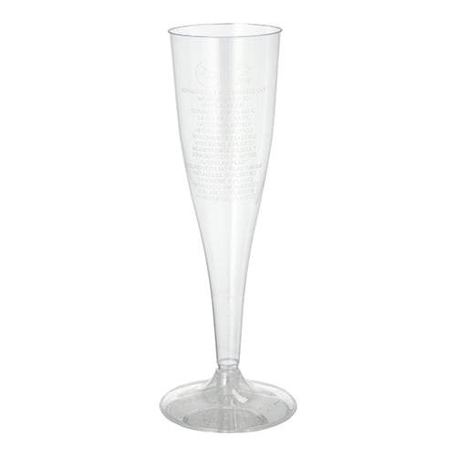 Starpak Stiel-Gläser für Sekt, PS 0,1 l Ø 4,8 cm, 19,9 cm glasklar einteilig