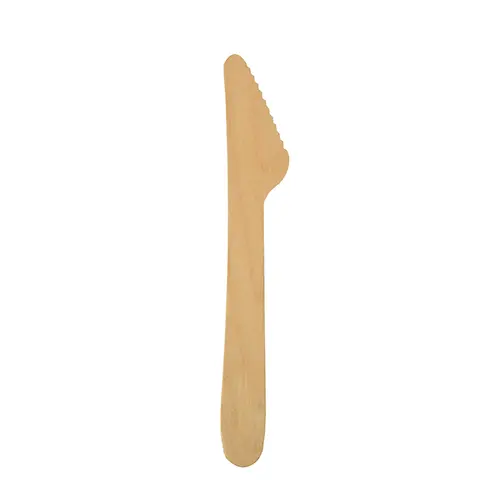 PAPSTAR Messer, Holz "pure" 16,5 cm