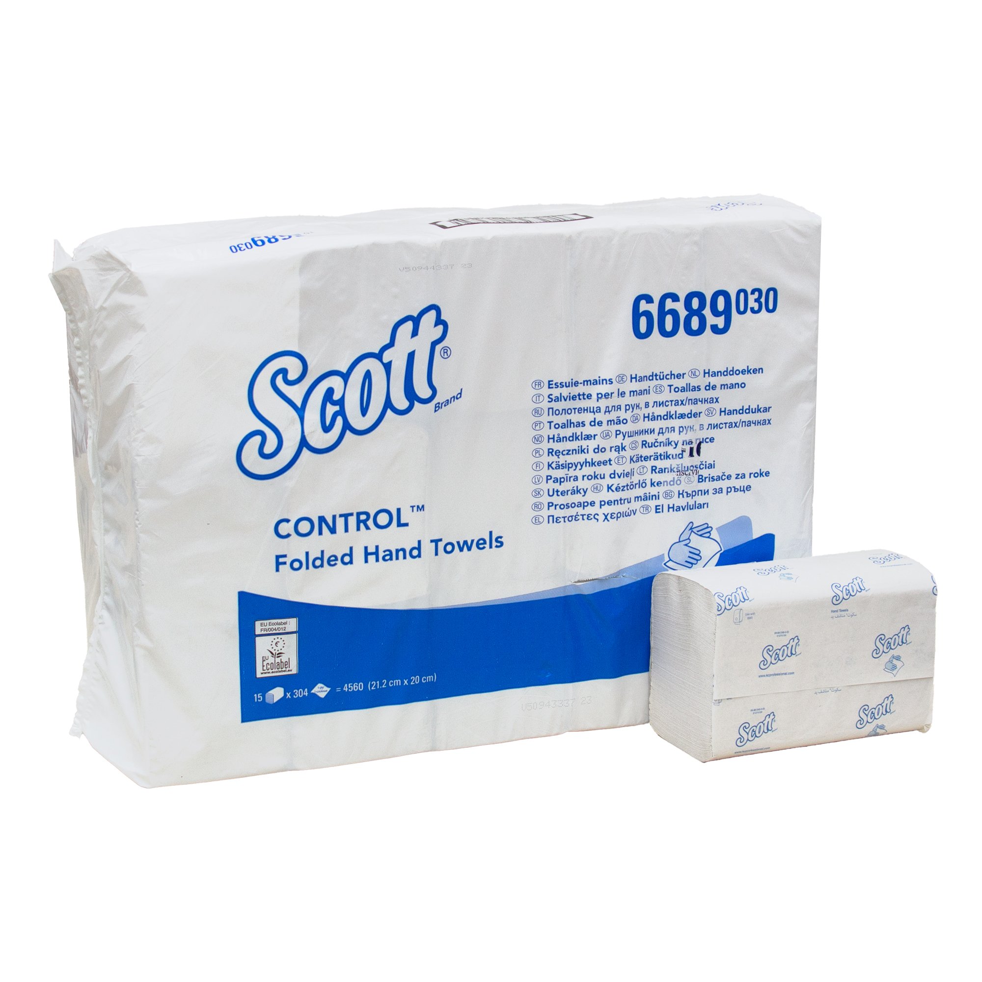 Scott Control 6689 Papierhandtücher Interfold 20 x 21,2 cm, 1-lagig, weiß 
