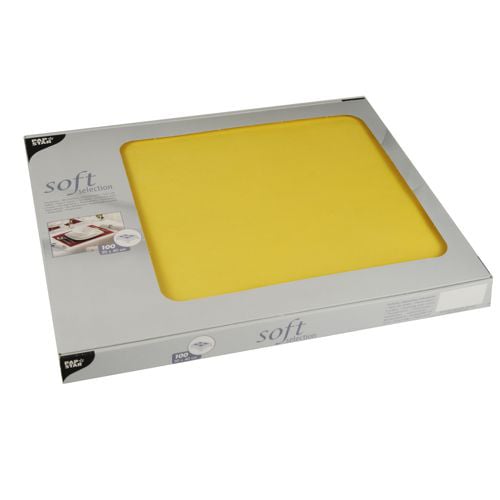 Starpak Tischsets, stoffähnlich, Vlies "soft selection" 30 cm x 40 cm gelb